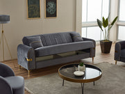 Siderno Convertible Loveseat in Beige - 200-SIM-SID-VELVET260-2