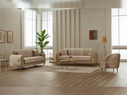 Siderno Convertible Loveseat in Beige - 200-SIM-SID-VELVET260-2