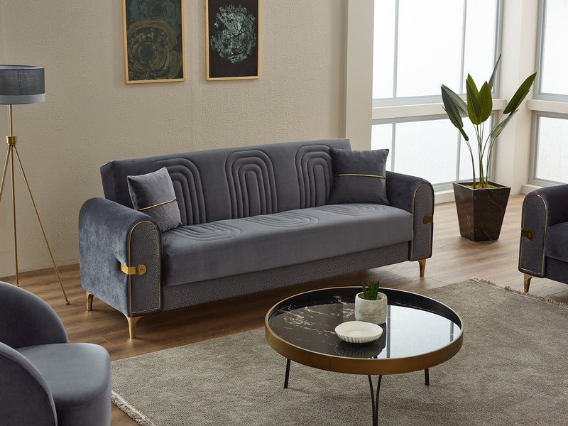 Siderno Convertible Sofa in Beige - 200-SIM-SID-VELVET260-3