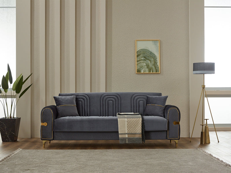 Siderno Convertible Sofa in Beige - 200-SIM-SID-VELVET260-3