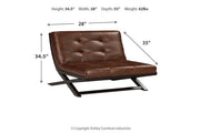 Sidewinder Brown Accent Chair - Lara FurnitureAccent Chair
