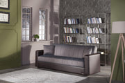 Sidney 3 Seat Sleeper (Bolzoni Brown) 1 Piece - Lara FurnitureSleeper Sofa