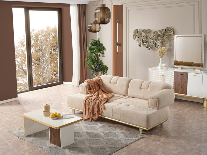 Sidney Convertible Sofa in Beige - 200-ELIF-SID-A206-3