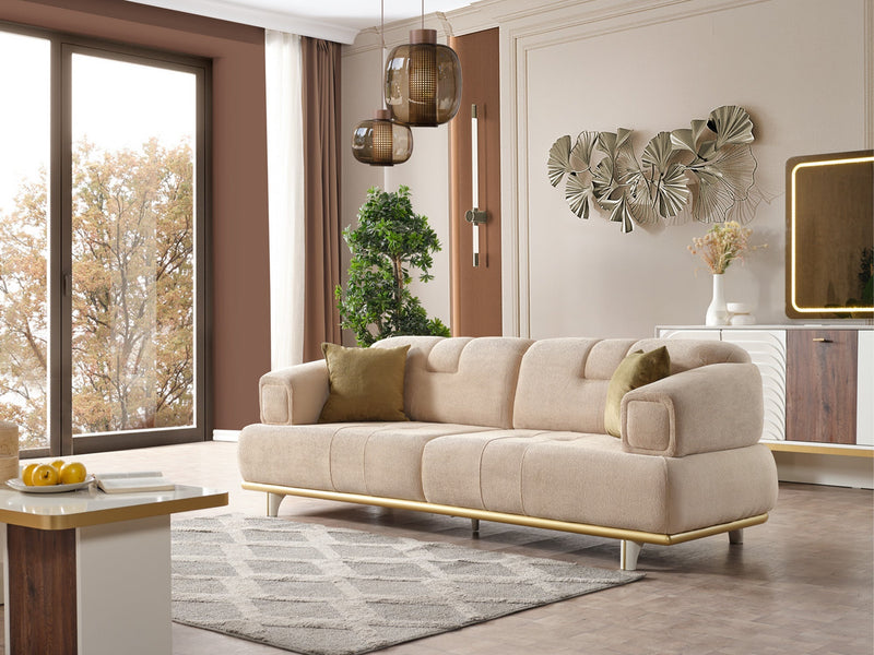 Sidney Convertible Sofa in Cream - 200-ELIF-SID-A205-3
