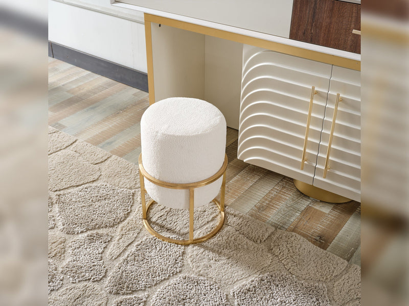 Sidney Dresser With Mirror & Ottoman - 200-ELIF-SID-A201-DR