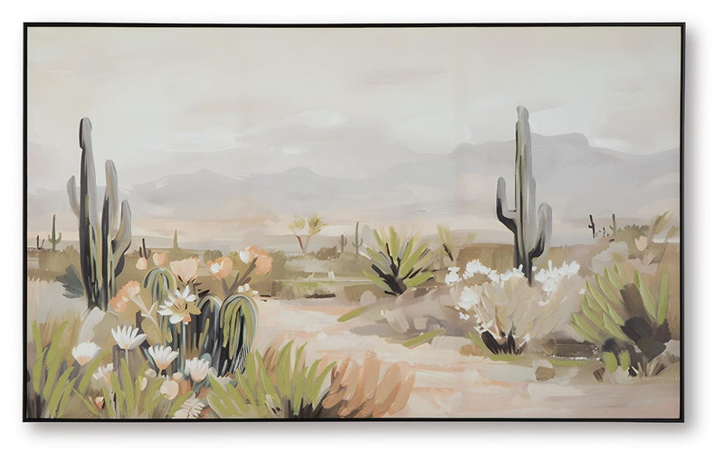 Sidworth Green/Beige/Gray Wall Art - A8000480