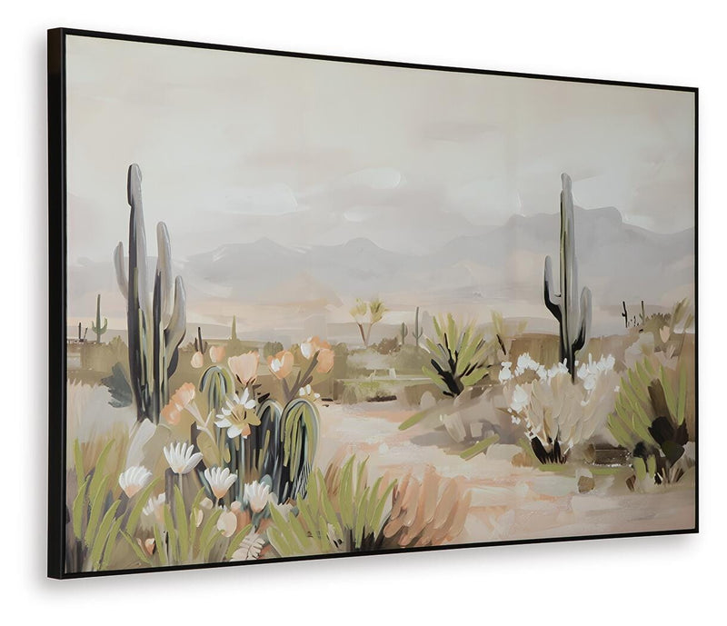 Sidworth Green/Beige/Gray Wall Art - A8000480