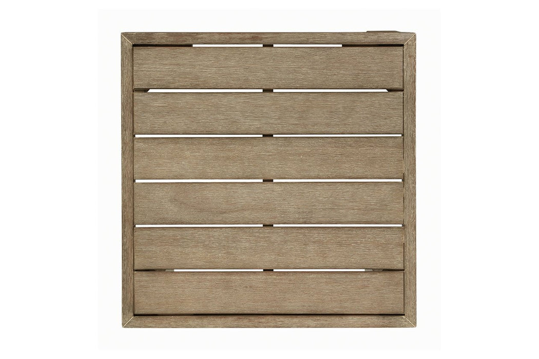 Silo Point Brown Outdoor End Table - Gate FurnitureEnd Table