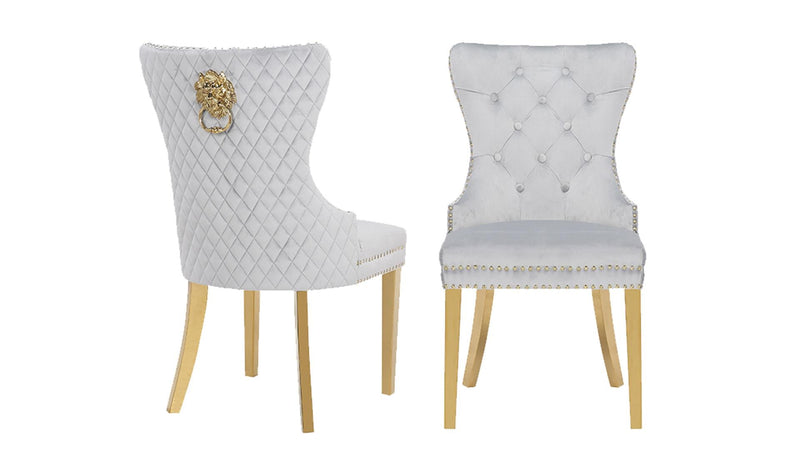 Simba Gold Legs Light Gray - 2 Chairs per BOX - Simba Gold Legs Light Gray - 2 Chairs per BOX
