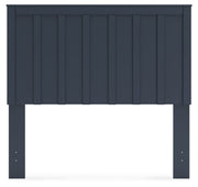 Simmenfort Full Panel Headboard with Dresser, Chest and Nightstand in Navy Blue - PKG020614