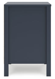 Simmenfort Full Panel Headboard with Dresser, Chest and Nightstand in Navy Blue - PKG020614