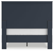 Simmenfort Full Panel Headboard with Dresser in Navy Blue - PKG020609