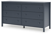 Simmenfort Full Platform Bed with Dresser and Chest in Navy Blue - PKG020627
