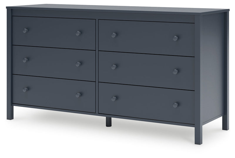 Simmenfort Full Platform Bed with Dresser and Chest in Navy Blue - PKG020627