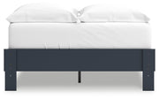 Simmenfort Full Platform Bed with Dresser and Chest in Navy Blue - PKG020627