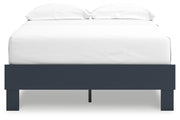 Simmenfort Full Platform Bed with Dresser, Chest and 2 Nightstands in Navy Blue - PKG020625