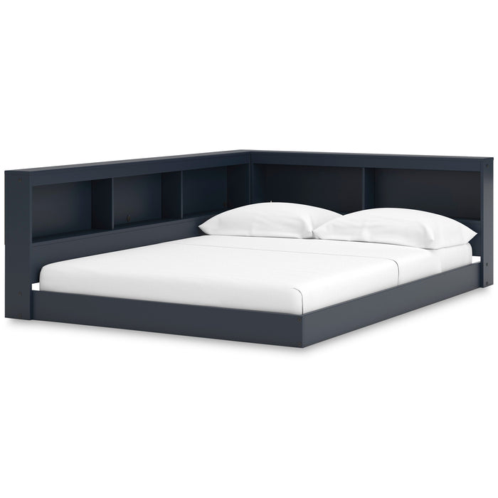 Simmenfort Navy Blue Youth Bookcase Storage Bedroom Set - Gate FurnitureYouth Bedroom Set