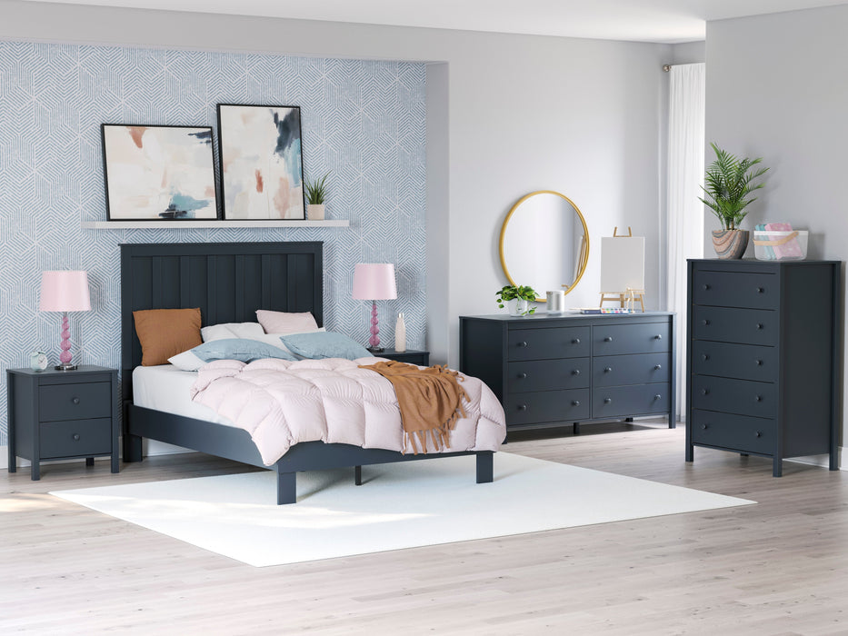 Simmenfort Navy Blue Youth Platform Bedroom Set - Gate FurnitureYouth Bedroom Set