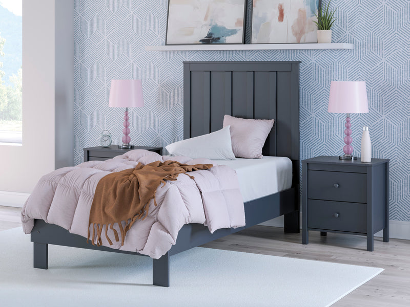 Simmenfort Navy Blue Youth Platform Bedroom Set - Lara FurnitureYouth Bedroom Set