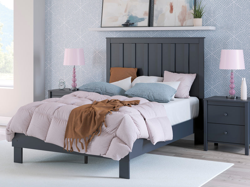Simmenfort Navy Blue Youth Platform Bedroom Set - Lara FurnitureYouth Bedroom Set