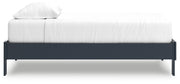 Simmenfort Twin Platform Bed with Dresser and 2 Nightstands in Navy Blue - PKG020617