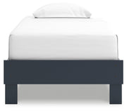 Simmenfort Twin Platform Bed with Dresser, Chest and 2 Nightstands in Navy Blue - PKG020618