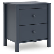 Simmenfort Twin Platform Bed with Dresser, Chest and 2 Nightstands in Navy Blue - PKG020618