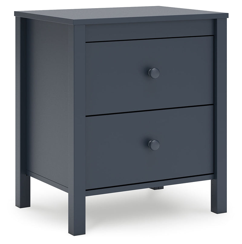 Simmenfort Twin Platform Bed with Dresser, Chest and 2 Nightstands in Navy Blue - PKG020618