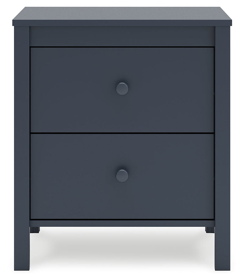 Simmenfort Twin Platform Bed with Dresser, Chest and Nightstand in Navy Blue - PKG020621