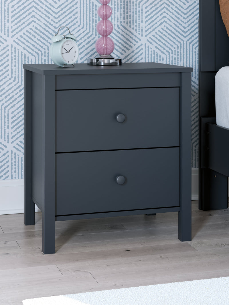 Simmenfort Twin Platform Bed with Dresser, Chest and Nightstand in Navy Blue - PKG020621