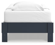 Simmenfort Twin Platform Bed with Dresser, Chest and Nightstand in Navy Blue - PKG020621