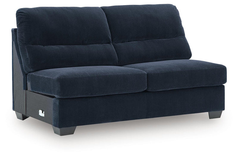 SimpleJoy Navy Armless Loveseat - 2420534