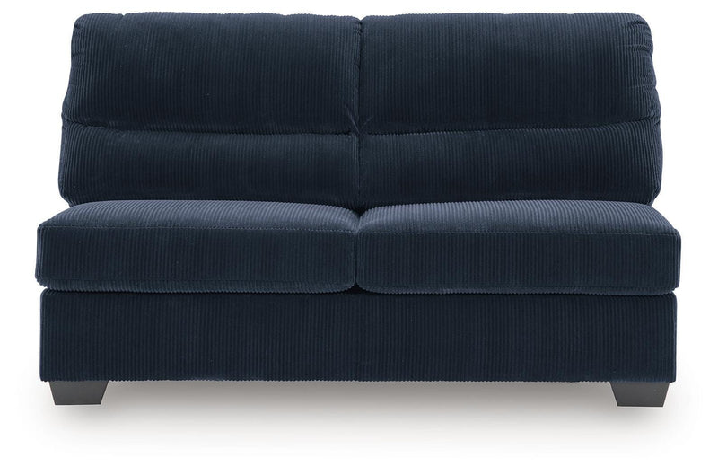 SimpleJoy Navy Armless Loveseat - 2420534