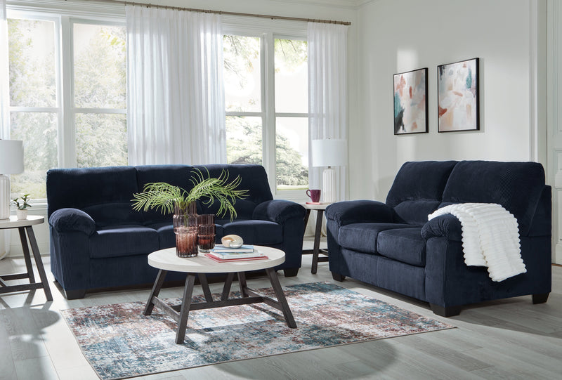 SimpleJoy Navy Living Room Set - Lara FurnitureLiving Room Set