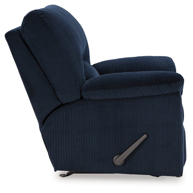 SimpleJoy Navy Recliner - Lara FurnitureRecliner Chair