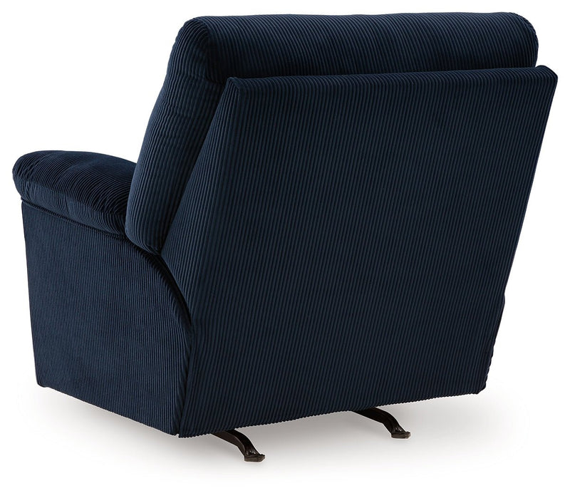 SimpleJoy Navy Recliner - Lara FurnitureRecliner Chair