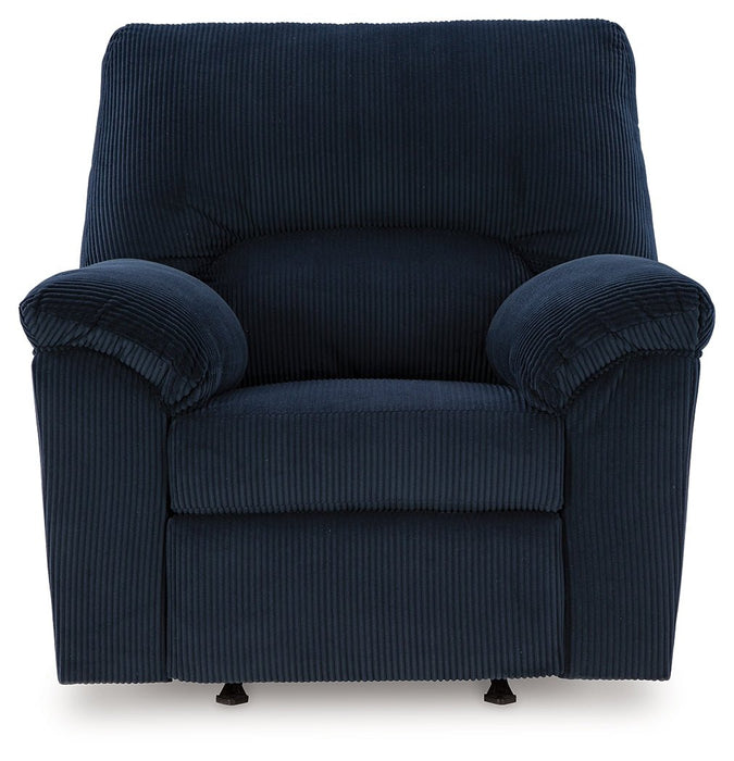 SimpleJoy Navy Recliner - Gate FurnitureRecliner Chair