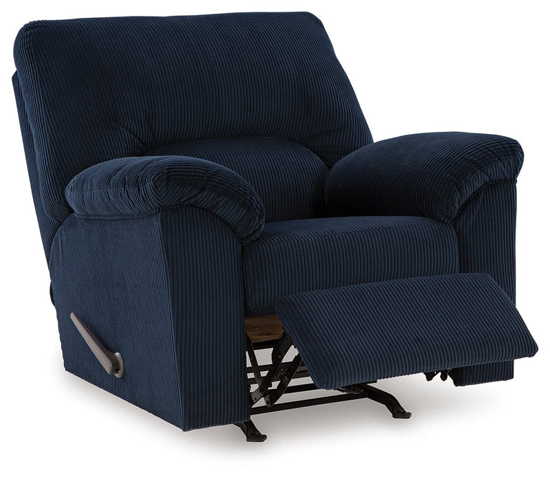 SimpleJoy Navy Recliner - Lara FurnitureRecliner Chair