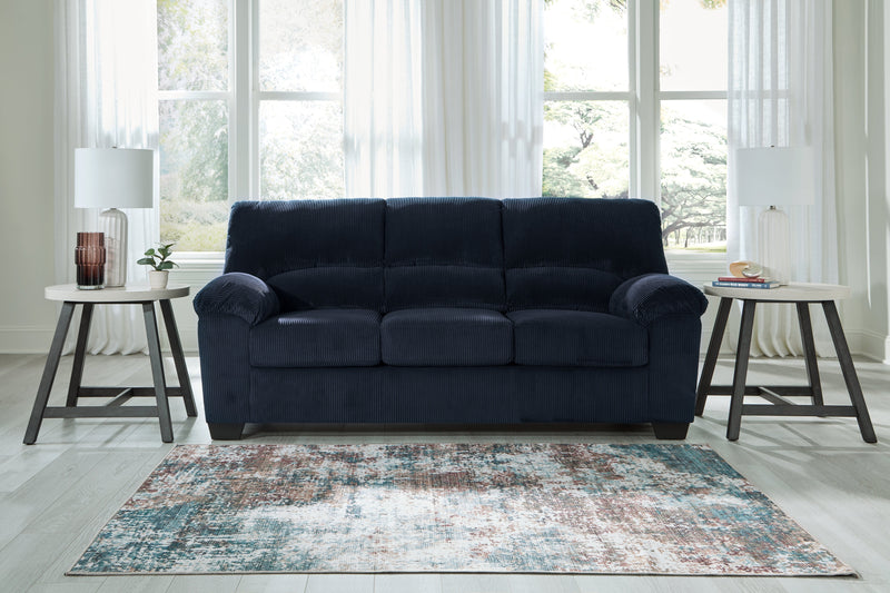 SimpleJoy Navy Sofa - Lara FurnitureSofa