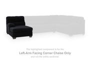 SimpleJoy Onyx Left-Arm Facing Corner Chaise - 2420416