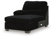 SimpleJoy Onyx Left-Arm Facing Corner Chaise - 2420416