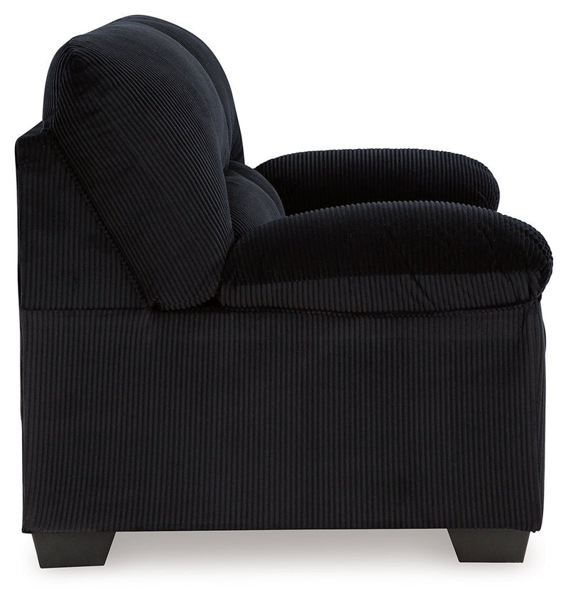 SimpleJoy Onyx Loveseat - Lara FurnitureLoveseat