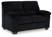 SimpleJoy Onyx Loveseat - Lara FurnitureLoveseat