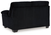SimpleJoy Onyx Loveseat - Lara FurnitureLoveseat