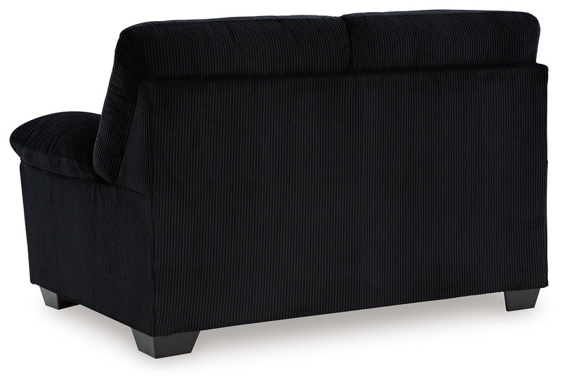 SimpleJoy Onyx Loveseat - Lara FurnitureLoveseat