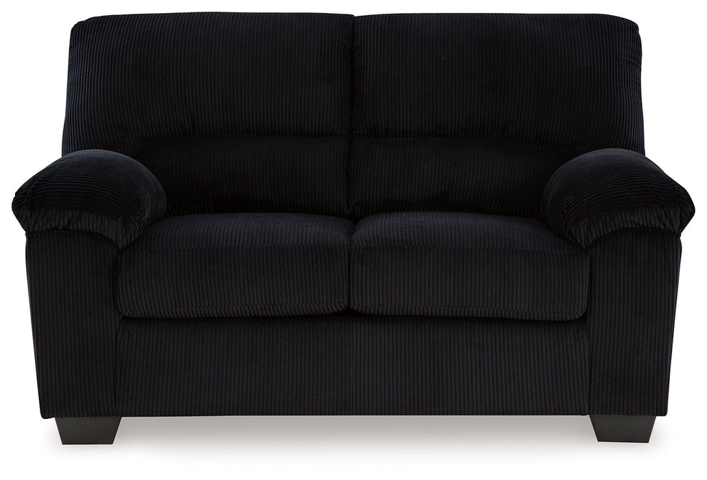 SimpleJoy Onyx Loveseat - Gate FurnitureLoveseat
