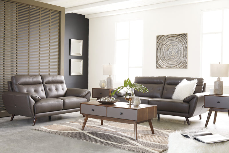 Sissoko Gray Living Room Set - Lara Furniture