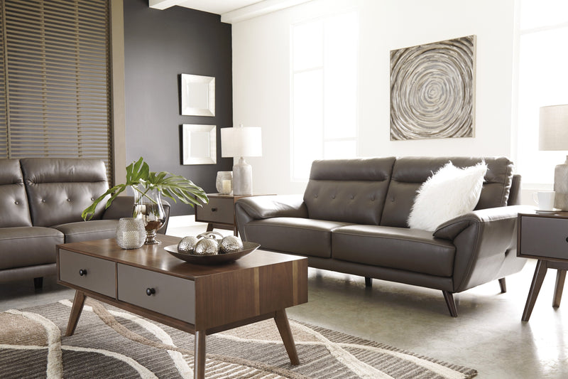Sissoko Gray Living Room Set - Lara Furniture