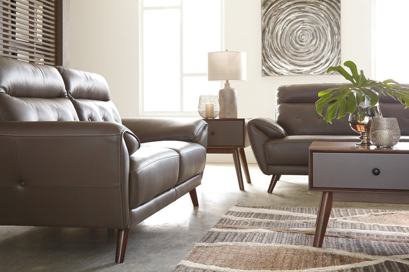 Sissoko Gray Living Room Set - Lara Furniture