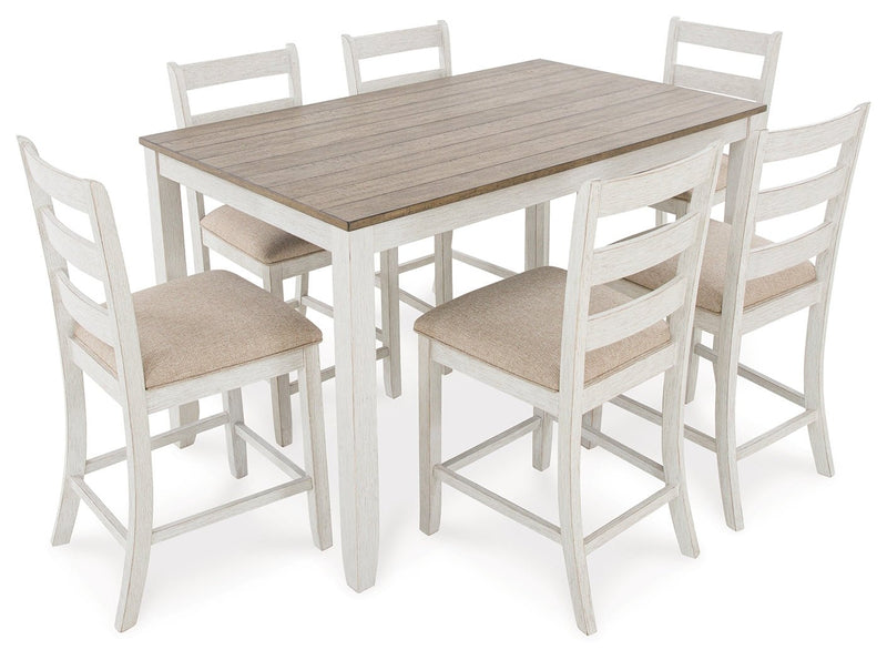 Skempton Counter Height Dining Table and Bar Stools (Set of 7) - Lara FurnitureCounter Height Table